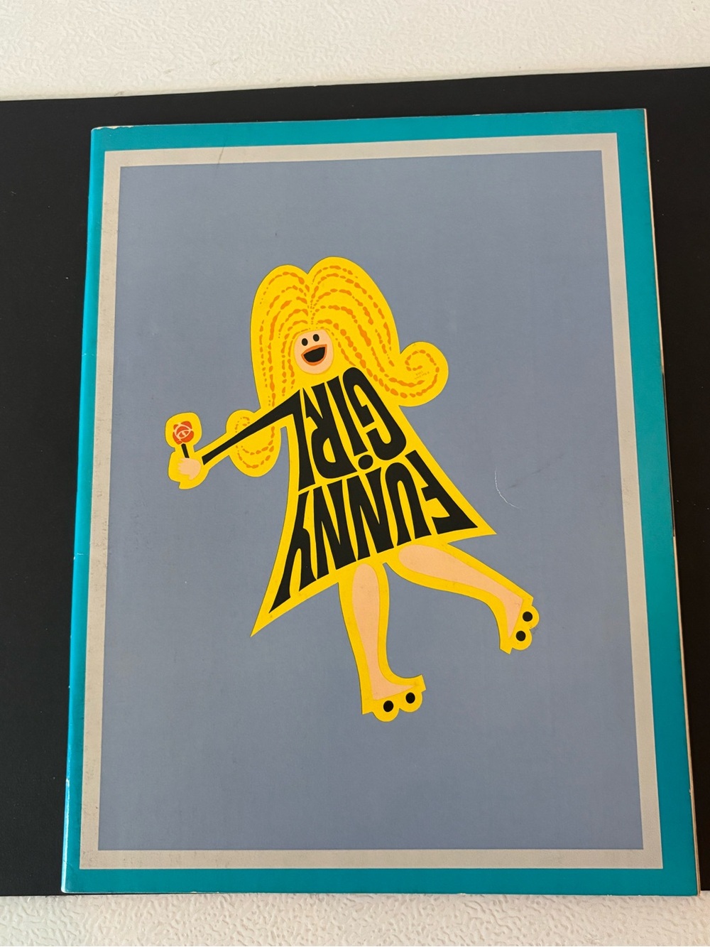 Funky Graphic 'Funny Girl' Illustration vintage Brochure of 1967 movie